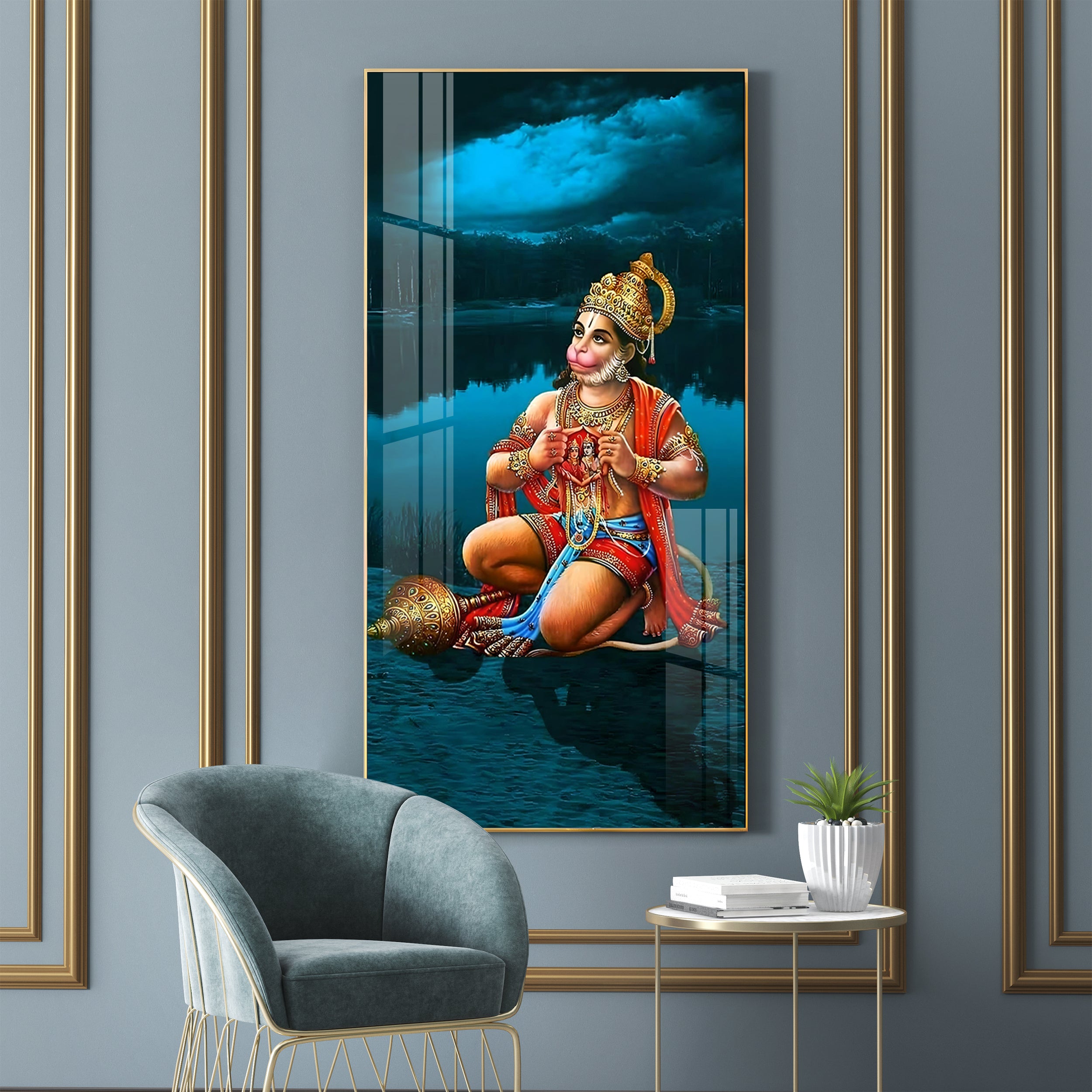 Ram bhakt Hanuman premium wall frame - Image 3