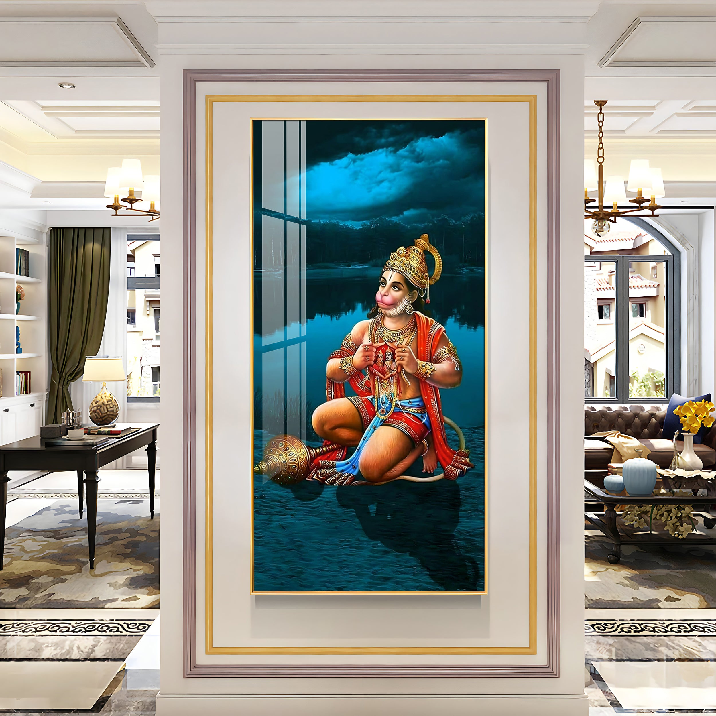 Ram bhakt Hanuman premium wall frame - Image 4