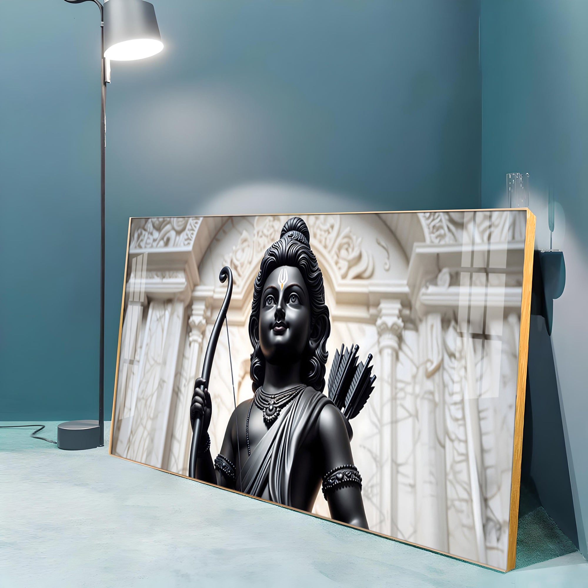 Shree Ram portray black premium wall art - Image 4