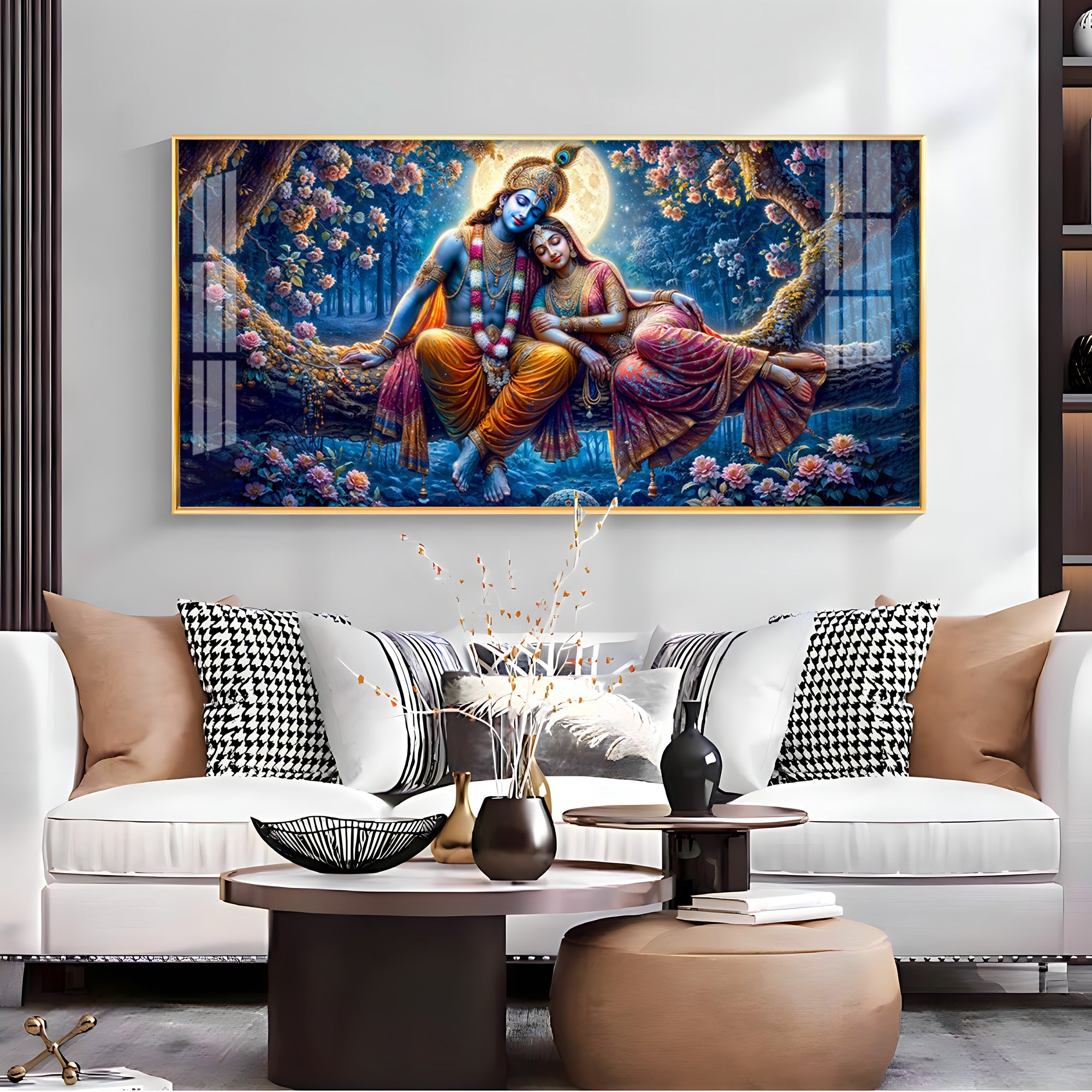 Krishna beloved premium horizontal wall